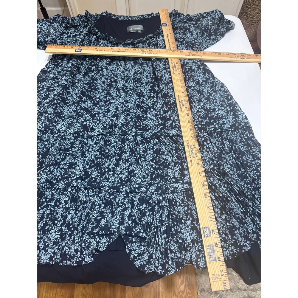 Anthropologie Short-Sleeve Keyhole Swing Women's Tunic Mini Dress Size XL Flowey - Picture 11 of 14